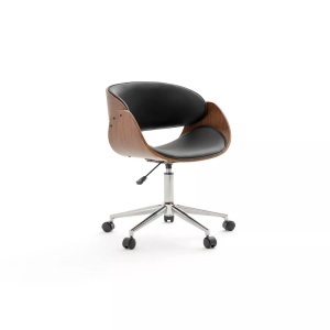 LA REDOUTE INTERIEURS, Bürostuhl Zoran mit Rollen Bürostuhl Zoran mit Rollen, La Redoute Intérieurs - Bürostuhl Zoran mit Rollen, One Size, Braun