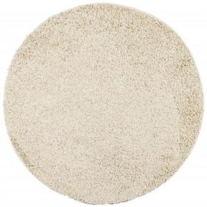 vidaXL, vidaXL Teppich Shaggy Hochflor Modern Golden Ø 120 cm
