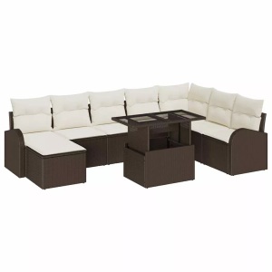 vidaXL, VidaXL - Gartenmöbel poly-rattan, One Size, Braun