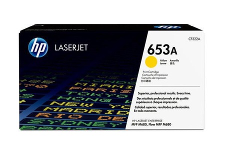 Hp, Original Tonerpatrone gelb HP No. 653A, CF322A, Toner gelb 653A (CF322A)