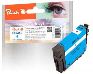 Peach, Peach Tintenpatrone XL cyan kompatibel zu Epson No. 603XL, T03A2, Peach Tinte Epson No 603XL (T03A2) Cyan