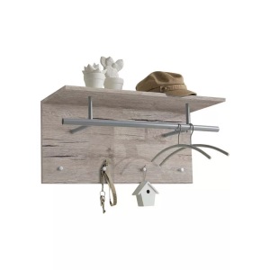 Diverse Hardware, FMD Wandgarderobe 72 x 29,3 x 34,5 cm Sandeiche, FMD Garderobenpaneel »Spot«
