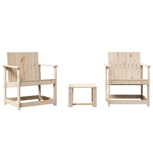 vidaXL, vidaXL 3-tlg. Garten-Lounge-Set Massivholz Kiefer, vidaXL 3-tlg. Garten-Lounge-Set Massivholz Kiefer