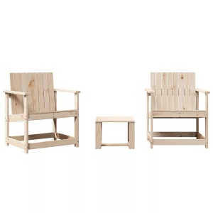 vidaXL, vidaXL 3-tlg. Garten-Lounge-Set Massivholz Kiefer, vidaXL 3-tlg. Garten-Lounge-Set Massivholz Kiefer