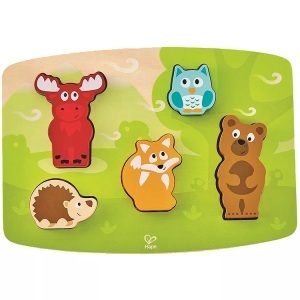 Hape, Hape Fühlpuzzle Waldtiere, Hape Steckpuzzle »Waldtiere Fühlpuzzle«, FSC®- schützt Wald - weltweit