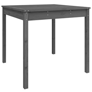 vidaXL, vidaXL Gartentisch Grau 82,5x82,5x76 cm Massivholz Kiefer