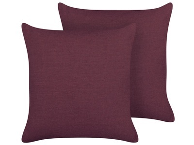 Beliani, Kissen 2er Set aus Leinen Modern SAGINA Kissen 2er Set aus Leinen Modern SAGINA, 