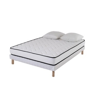 AB Matelas, Matratzen-set Komfort 160x200 | Schaumstoff 25kgm2 | 18 Cm | 2 Kissen Aus Memory-flocken 60x60cm | Einlegerahmen Unisex Weiss 160X200CM, 