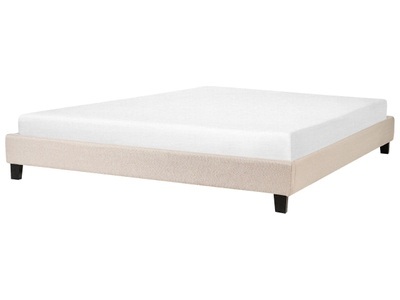 Beliani, Beliani Polsterbett beige Lattenrost 180 x 200 cm ROANNE, 
