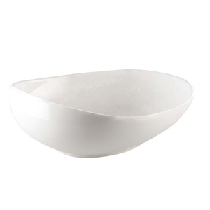 Aulica, Weiße tiefe Keramikschale 22 cm Weiße tiefe Keramikschale 22 cm, 