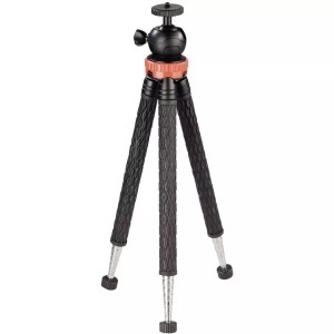 HAMA, Hama Traveller Pro - Stativ (Schwarz/Rot), HAMA Traveller Pro - Stativ
