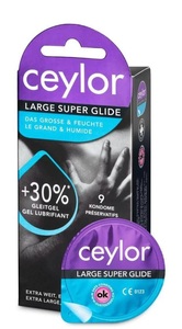 Ceylor, ceylor Large Super Glide Präservativ (9 Stück), Ceylor Kondome Large Super Glide (9 Stk)
