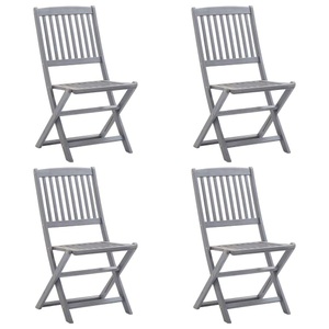 vidaXL, vidaXL Klappbare Gartenstühle 4 Stk. Massivholz Akazie
