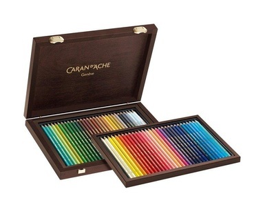 Caran d'ache, Caran d`Ache Caran d'Ache Malstiftebox, Caran d'Ache Farbstifte ? Exklusive Qualität im edlen Holzkoffer - Caran d'Ache