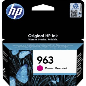 Hp, HP Tintenpatrone 963 Original Magenta 3JA24AE Druckerpatrone, Hewlett Packard Tintenpatron, rot, 963, 3JA24AE, (700 Seiten)