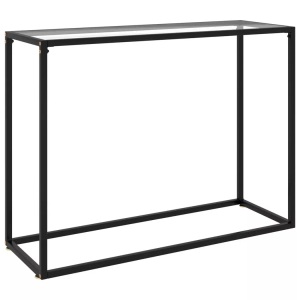 vidaXL, vidaXL Konsolentisch Transparent 100x35x75 cm Hartglas