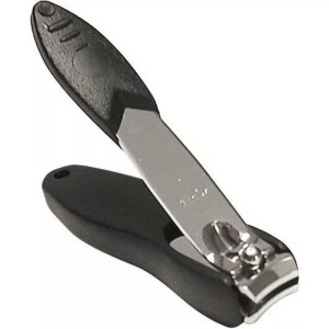 Herba, Herba Nagelknipser mit Nagelfang (1 Stück), Herba Nagelknipser mit Auffangschale, schwarz