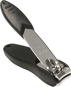 Herba, Herba Nagelknipser mit Nagelfang (1 Stück), Herba Nagelknipser mit Auffangschale, schwarz