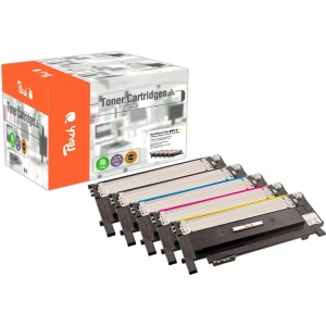 Peach, Peach Spar Pack Plus Tonermodule kompatibel zu Samsung CLT-4072, Peach S4072 5 Toner (2*bk, c/m/y) ersetzt Samsung CLT-P4072C/ELS, SU382A für z.B. Samsung CLP -320, Samsung CLP -320 N, Samsung CLP -325