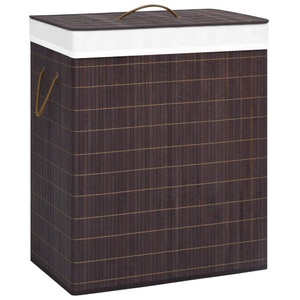vidaXL, vidaXL Bambus-Wäschekorb Braun 100 L