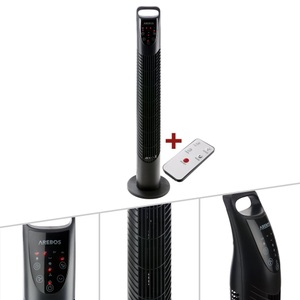 Arebos, Turmventilator 40w Standventilator Säulenventilator Mit Fernbedienung Unisex, 
