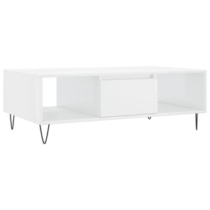 vidaXL, vidaXL Couchtisch Hochglanz-Weiß 104x60x35 cm Holzwerkstoff