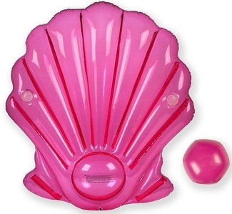 Yeaz, Yeaz - Luftmatratze Seashell - Rosa, YEAZ - GIANT SERIE SEASHELL Badeinsel pink brigth pink, One Size, Rosa