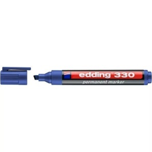 edding, Edding 4-330003 Permanentmarker Blau wasserfest: Ja, Edding 330, Permanent Marker, 1-5mm, blau, 330-003