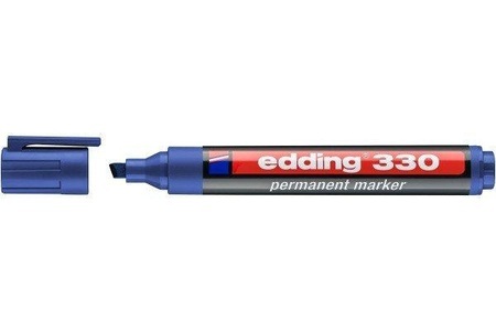 edding, Edding 4-330003 Permanentmarker Blau wasserfest: Ja, Edding 330, Permanent Marker, 1-5mm, blau, 330-003