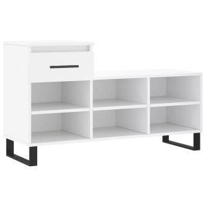 vidaXL, vidaXL Schuhregal Weiß 102x36x60 cm Holzwerkstoff