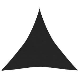vidaXL, vidaXL Sonnensegel 160 g/m² Schwarz 5x5x5 m HDPE, vidaXL Sonnensegel 160 g/m² Schwarz 5x5x5 m HDPE