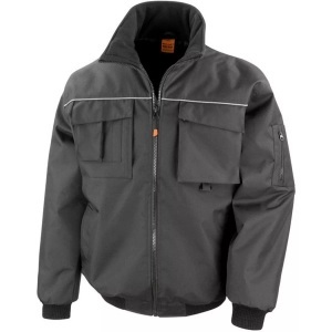 Result, Result Funktionsjacke »Herren Workguard Pilotenjacke / Arbeitsjacke«, Result - Workguard Pilotenjacke Arbeitsjacke, für Herren, Schwarz, Größe S