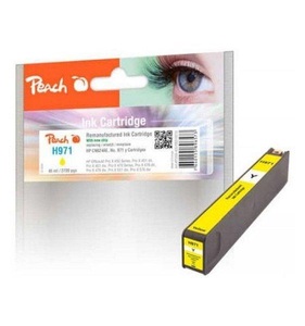 Peach, Peach Tintenpatrone gelb kompatibel zu HP No. 971, CN624AE, Peach HP 971 y Druckerpatrone ye ersetzt HP No. 971 y, CN624A für z.B. HP OfficeJet Pro X 476 dw, HP OfficeJet Pro X 450, HP OfficeJet Pro X 451 dn