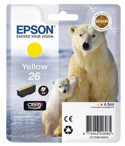 Epson, Epson T261440 yellow Tintenpatrone, Epson Tintenpatrone, gelb, T261440, (300 Seiten)