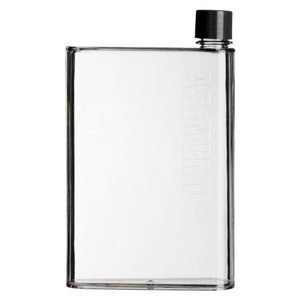 eStore, Flache Wasserflasche, A5 Memo - Transparent Flache Wasserflasche, A5 Memo - Transparent, 