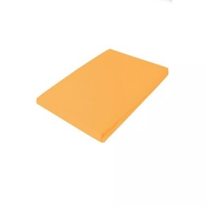 undefined, Satin-Fixleintuch aus gekämmter Baumwollte, in leuchtenden Farben, Fixleintuch Uni Orange Baumwolle 140 cm 200 cm