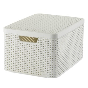Curver, CURVER Box RATTAN, Curver Box Rattan Creme | 24.8 × 33 × 44.5 cm | 30 l