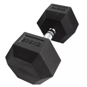 Gladiatorfit, GladiatorFit Sechseckige Hantel aus Gummi : 27.5 KG Hanteln, GladiatorFit - Sechseckige Hantel 