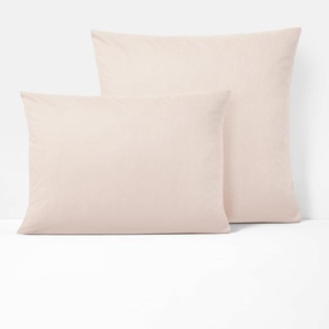 LA REDOUTE INTERIEURS, Unifarbener Kissenbezug Scenario, Baumwolle ohne Stehsaum, La Redoute Intérieurs - Kissenbezug Scenario aus Baumwolle, 63X63CM, Beige