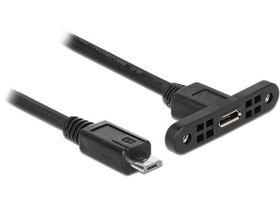 undefined, DeLOCK 1m, 2xUSB2.0 Micro-B USB Kabel USB 2.0 Micro-USB B Schwarz