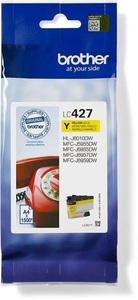 Brother, Brother Tintenpatrone, gelb, LC-427Y, (1'500 Seiten), BROTHER Tintenpatrone yellow LC-427Y MFC-J5955 1500 Seiten