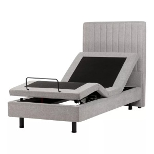 Beliani, Bett mit Lattenrost aus Polyester Klassisch DUKE II Bett mit Lattenrost aus Polyester Klassisch DUKE II