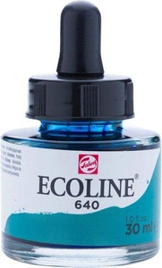 Talens, TALENS Deckfarbe Ecoline 30ml 11256401 bluish green, Talens Deckfarbe Ecoline, bluish green, 11256401, (30ml)