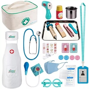 Activity-board, Arztkoffer Kinder Holz Arzttasche Doktorkoffer Spielzeug Unisex Multicolor, Activity-board - Arztkoffer Kinder Holz Arzttasche Doktorkoffer Spielzeug, Multicolor