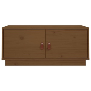 vidaXL, vidaXL Couchtisch Honigbraun 80x50x35 cm Massivholz Kiefer