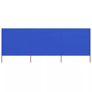 Diverse Hardware, 3-teiliges Windschutzgewebe 400 x 160 cm Azurblau, vidaXL 3-teiliges Windschutzgewebe 400 x 160 cm Azurblau
