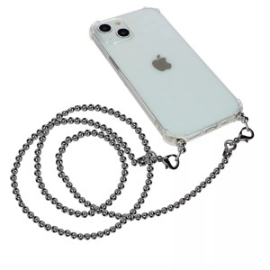 Avizar, Handyschmuck, Kugelkette, 110cm, Avizar - Handyschmuck, Kugelkette Silber, One Size