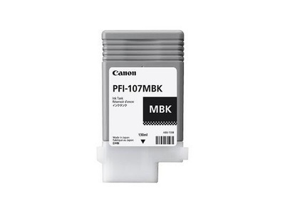 Canon, Canon Tintenpatrone PFI-107MBK Original einzeln Matt Schwarz 6704B001 Druckerpatrone, Canon Tintenpatrone, matt-schwarz, PFI-107MBK, (130ml)