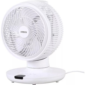 Arebos, 3d Tischventilator Ø 23cm Luftzirkulator Luftkühler Leise 55w Ventilator Unisex, Arebos - 3D Tischventilator Ø 23cm Luftzirkulator Luftkühler leise 55W Ventilator