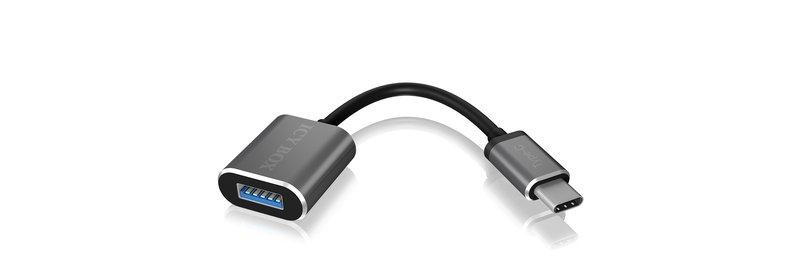 ICY BOX, IB-CB010-C USB C > USB A Adapter, Icy Box Adaptercable, USB Type-C to Type-A, IB-CB010-C